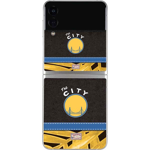 NBA Golden State Warriors Retro Palms Galaxy Z Flip4 5G Skin